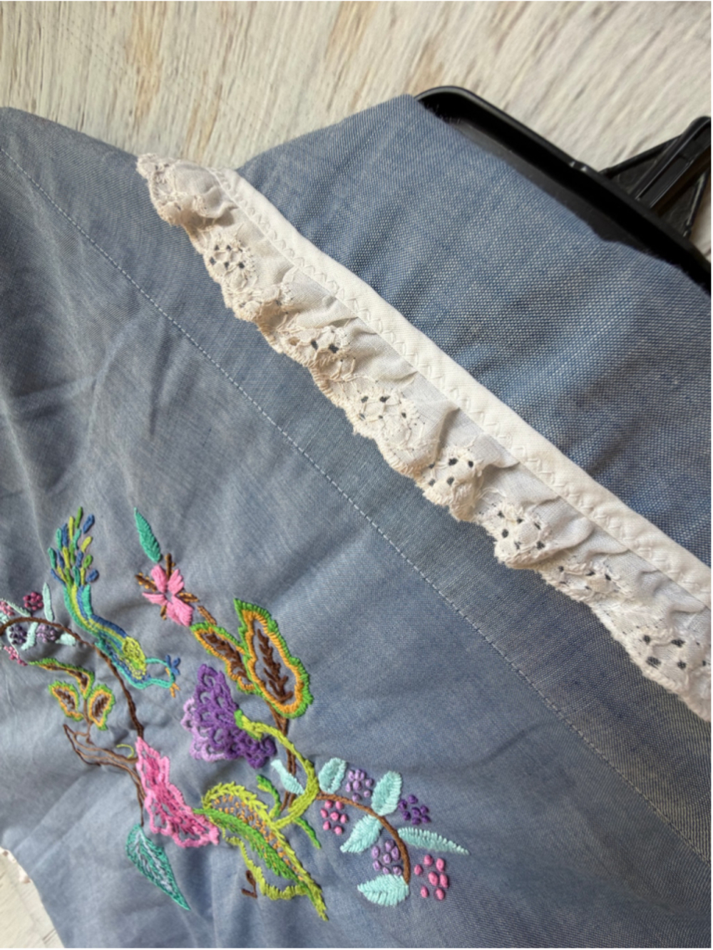 Women's Big Smith Union Made Embroidered Button Down Shirt - Picture 10 of 11